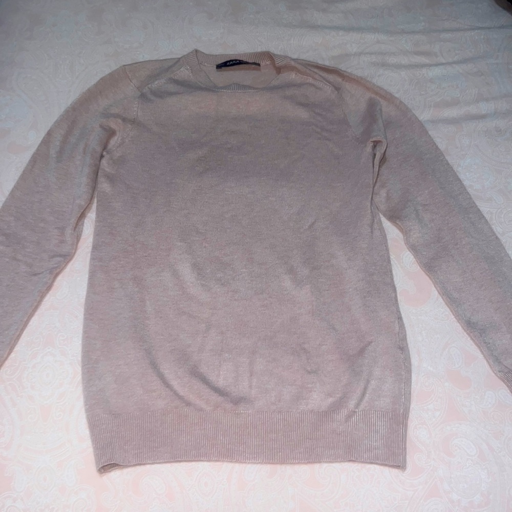 Zara Knit Light Pink Sweater